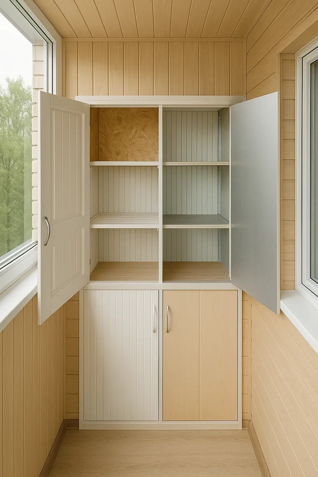 Шафа на балкон дешево і якісно від компанії Стандарт Вікон 2